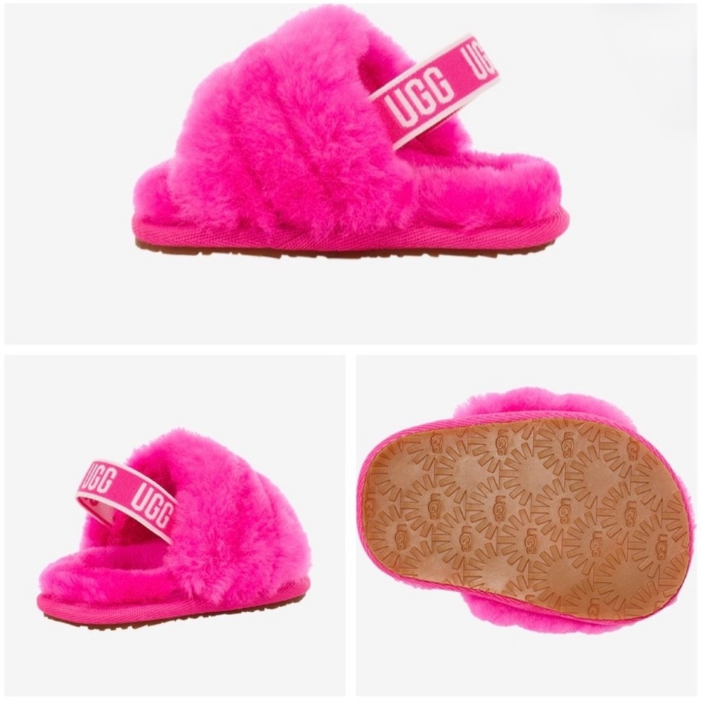 UGG Baby Fluff Yeah Slides | Newborn - 0/1| Hot Pink